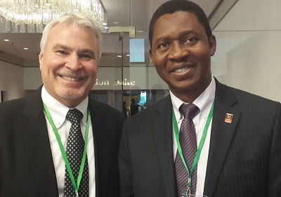 (L-r): Randy Buday, managing director, DHL International Nigeria and Ralph Ozoude, country Manager, UPS Nigeria Limited, during 3rd Nigeria Courier Summit